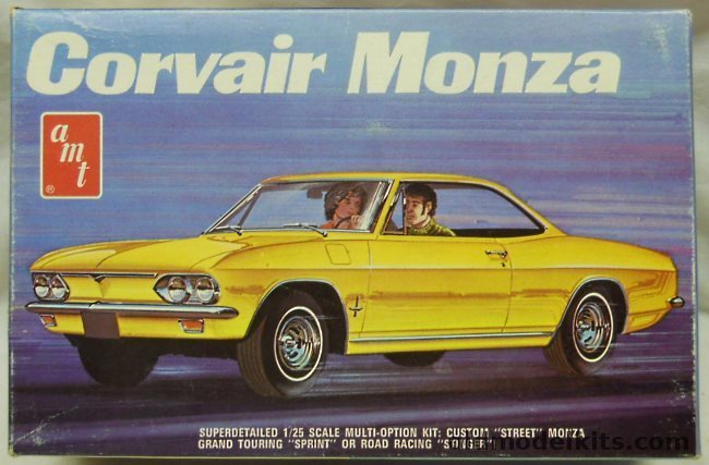 AMT 1/25 Chevrolet Corvair Monza- Stock / Yenko Stinger / Grand Touring Fitch Sprint, T374-225 plastic model kit